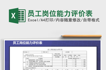 2021一般管理人员能力评价表