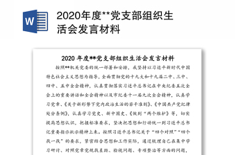 2022年度党支部组织生活会整改报告