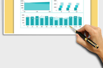 2021年各月銷售業績分析圖表