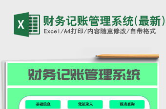 2021年財務記賬管理系統(最新)
