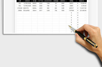 2021年白酒銷售明細統(tǒng)計表