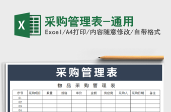 2021项目采购管理程序及用表