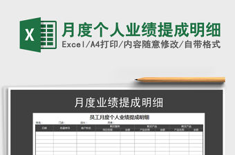 2021年月度個(gè)人業(yè)績(jī)提成明細(xì)