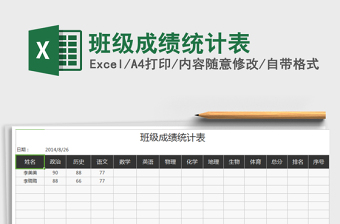 2022大学班级成绩统计表