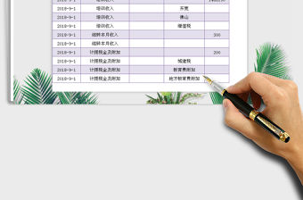 2021年支出記錄表-自動(dòng)生成總支出