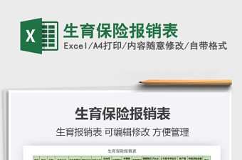 2021年生育保險(xiǎn)報(bào)銷表