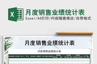 2021年月度銷售業(yè)績統(tǒng)計表