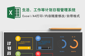 2021年生活、工作等计划日程管理系统