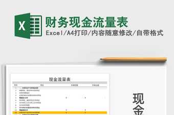2021年財(cái)務(wù)現(xiàn)金流量表
