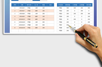 2021年出入库管理明细表