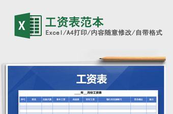 2021年工資表范本