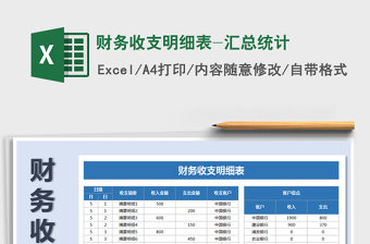 2021年財(cái)務(wù)收支明細(xì)表-匯總統(tǒng)計(jì)
