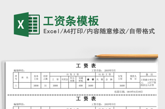 2021年工資條模板
