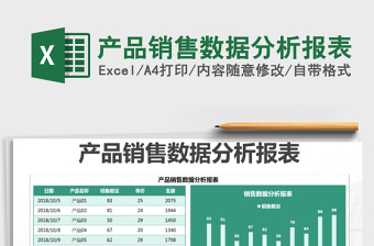 2021年產(chǎn)品銷售數(shù)據(jù)分析報(bào)表