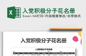 2021年入黨積極分子花名冊