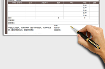 2021年網(wǎng)店發(fā)貨單-自動計算免費下載
