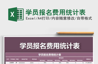 2021年學員報名費用統計表