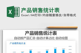 2021年產品銷售統計表