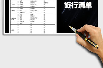 2021年旅行清單