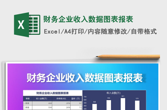 2021年财务企业收入数据图表报表