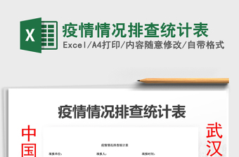 2022新冠肺炎疫情情况表Excel表格