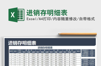 2021年進(jìn)銷存明細(xì)表