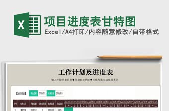 2021年項目進度表甘特圖