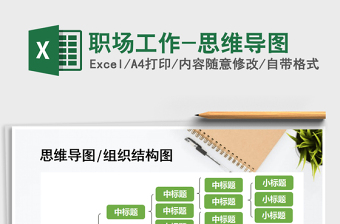2021年職場(chǎng)工作-思維導(dǎo)圖