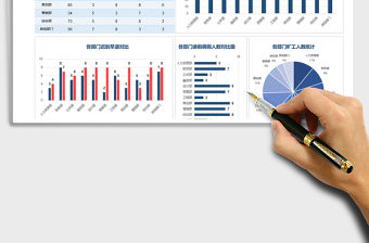 2021年各部門考勤統(tǒng)計(jì)表·可視化圖表