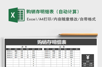 2022购销存管理表-自动计算