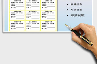 2021年食品留樣標簽