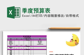 2021年季度預(yù)算表