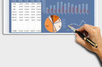 2021年財務收支日記賬-按月匯總