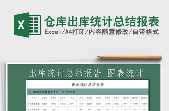 2021年倉庫出庫統(tǒng)計(jì)總結(jié)報(bào)表免費(fèi)下載
