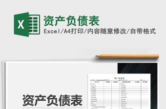 2021年資產(chǎn)負(fù)債表