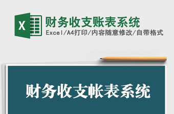 2021年財(cái)務(wù)收支賬表系統(tǒng)