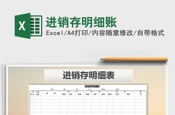 2021年進銷存明細賬