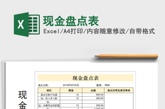 2021年現(xiàn)金盤點表