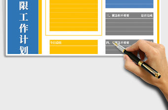 2021年高效工作法之四象限工作計劃