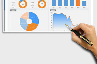 2021年銷售業(yè)績看板-自動更新數(shù)據(jù)圖表