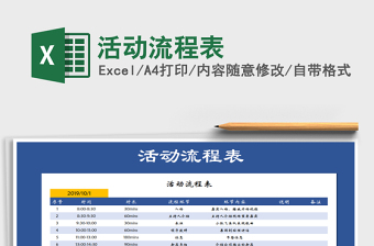 2021年活動(dòng)流程表