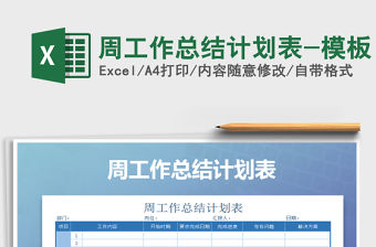 2021年周工作總結(jié)計(jì)劃表-模板免費(fèi)下載