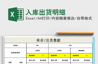 2021年入庫出貨明細(xì)