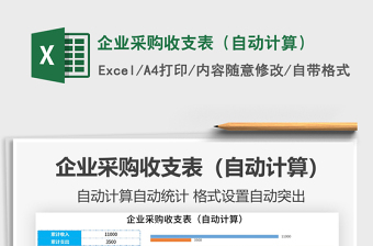 2021年企業(yè)采購(gòu)收支表（自動(dòng)計(jì)算）