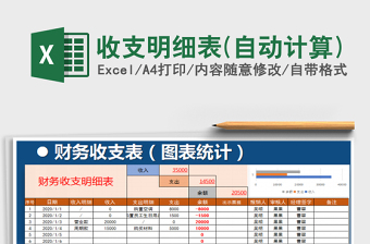 2021年收支明細(xì)表(自動(dòng)計(jì)算)