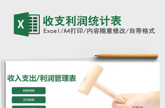 2021年收支利潤統計表