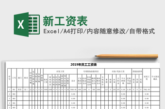 2021年新工資表免費下載