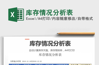 2021年庫存情況分析表
