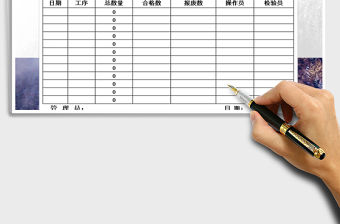 2021年產品生產工序流程表