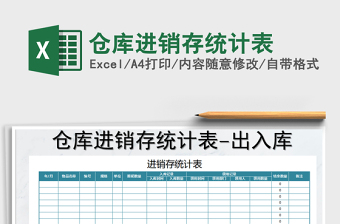 2021年倉(cāng)庫(kù)進(jìn)銷(xiāo)存統(tǒng)計(jì)表